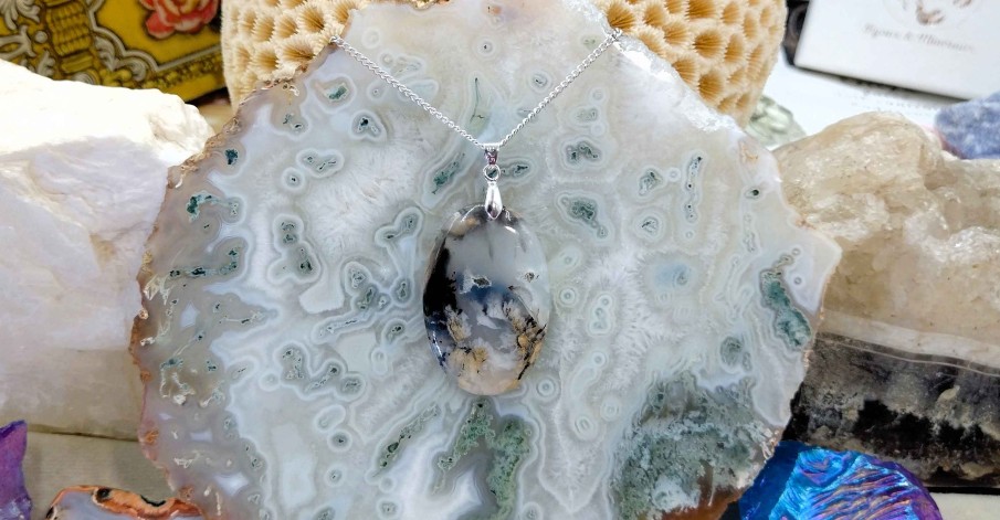 Colliers & Pendentifs reve de bijoux | Agate Dendritique