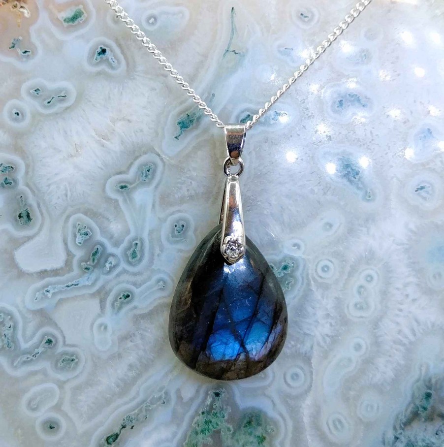 Colliers & Pendentifs reve de bijoux | Labradorite Bleue