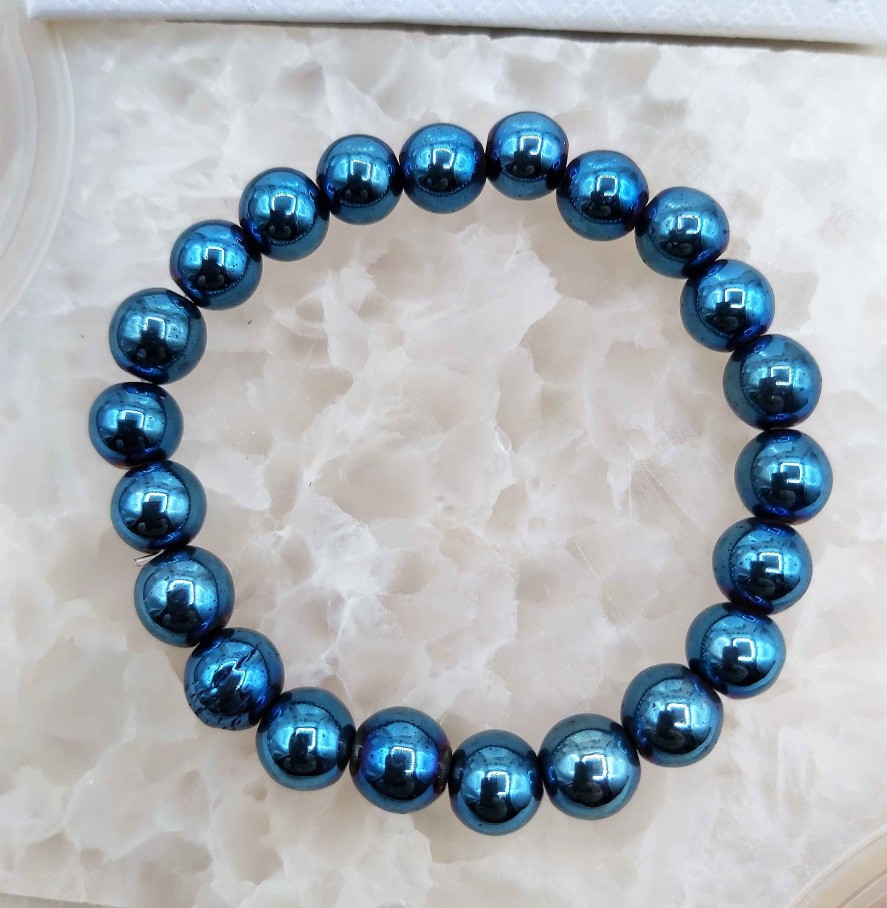 Bracelets reve de bijoux | Bracelet En Perles D'H Matite "Cobalt E"