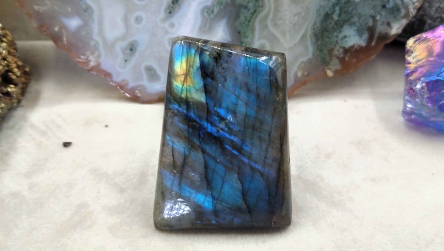 Pierres reve de bijoux | Grande Pierre Plate De Labradorite