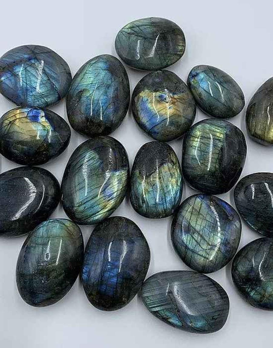 Pierres reve de bijoux | Pierres Roul Es Labradorite- Lot De 3 Belles Pierres