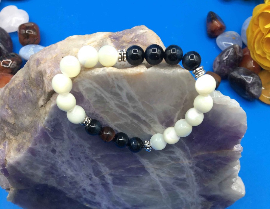 Bracelets reve de bijoux | Bracelet "Clairvoyance Et Spiritualit " - Perles En Pierres Naturelles