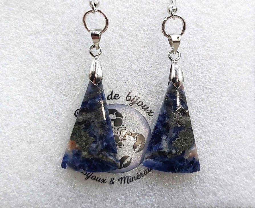 Boucles & Parures reve de bijoux | Boucles D'Oreilles - Sodalite