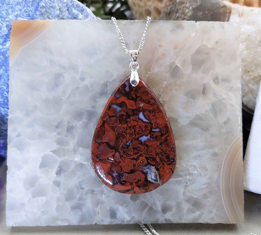 Colliers & Pendentifs reve de bijoux | Grande Agate Du Nouveau-Mexique