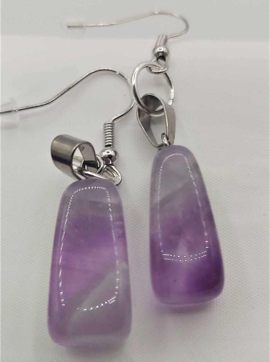 Boucles & Parures reve de bijoux | Boucles D'Oreilles Am Thystes Claires Ou Fonc Es