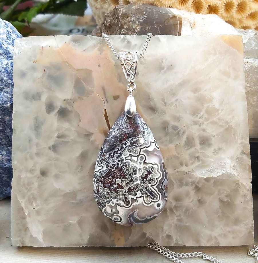 Colliers & Pendentifs reve de bijoux | Fantastique Agate Crazy-Lace