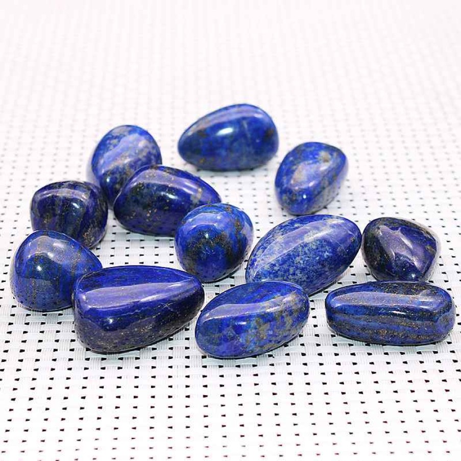 Pierres reve de bijoux | Pierres Roul Es Lapis Lazuli - Lot De 3 Pierres