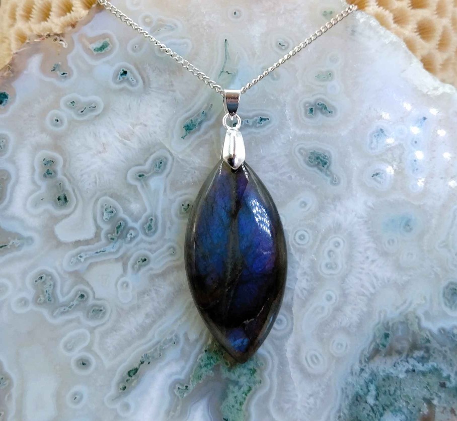 Colliers & Pendentifs reve de bijoux | Labradorite Bleue