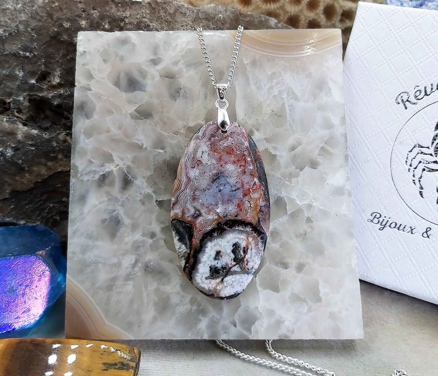 Colliers & Pendentifs reve de bijoux | Fantastique Agate Crazy-Lace