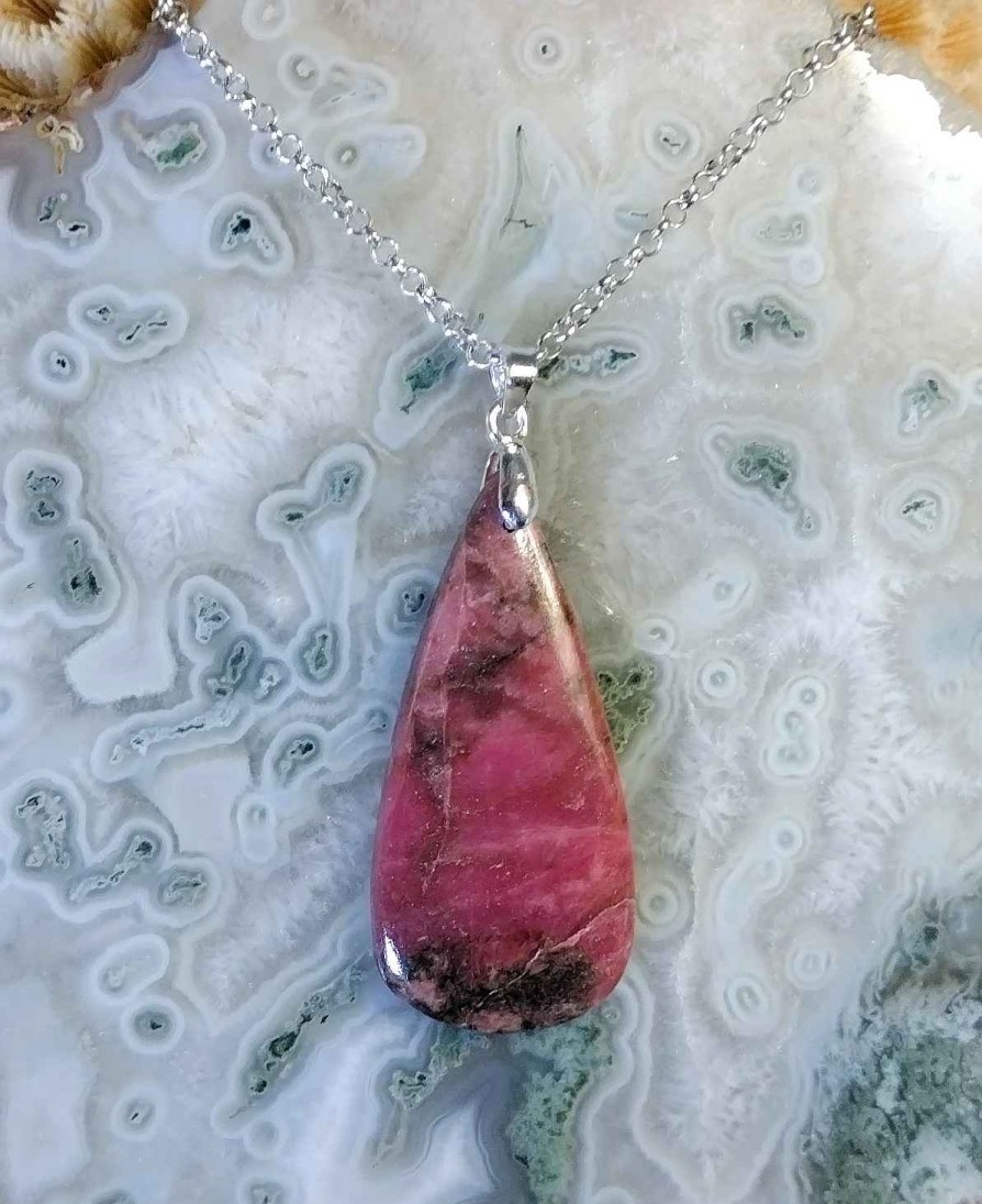 Colliers & Pendentifs reve de bijoux | Rhodonite D'Afrique