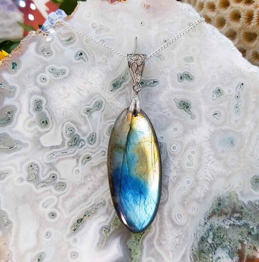 Colliers & Pendentifs reve de bijoux | Merveilleuse Labradorite "Multi-Feux"