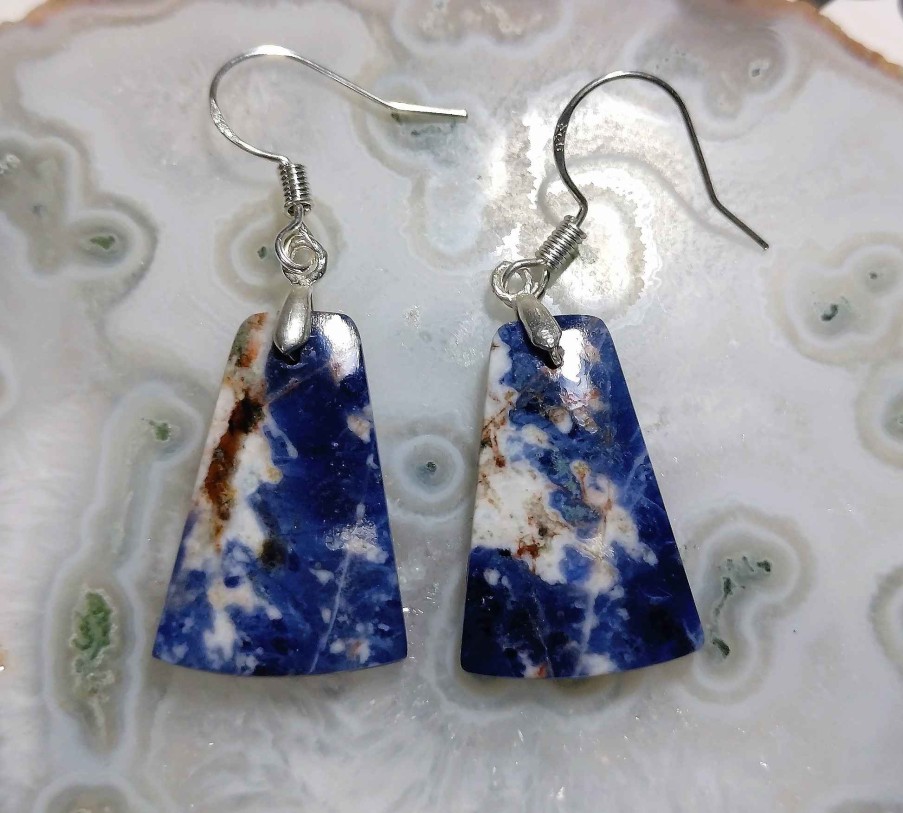 Boucles & Parures reve de bijoux | Boucles D'Oreilles - Sodalite