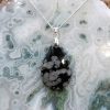 Colliers & Pendentifs reve de bijoux | Obsidienne Flocons De Neige