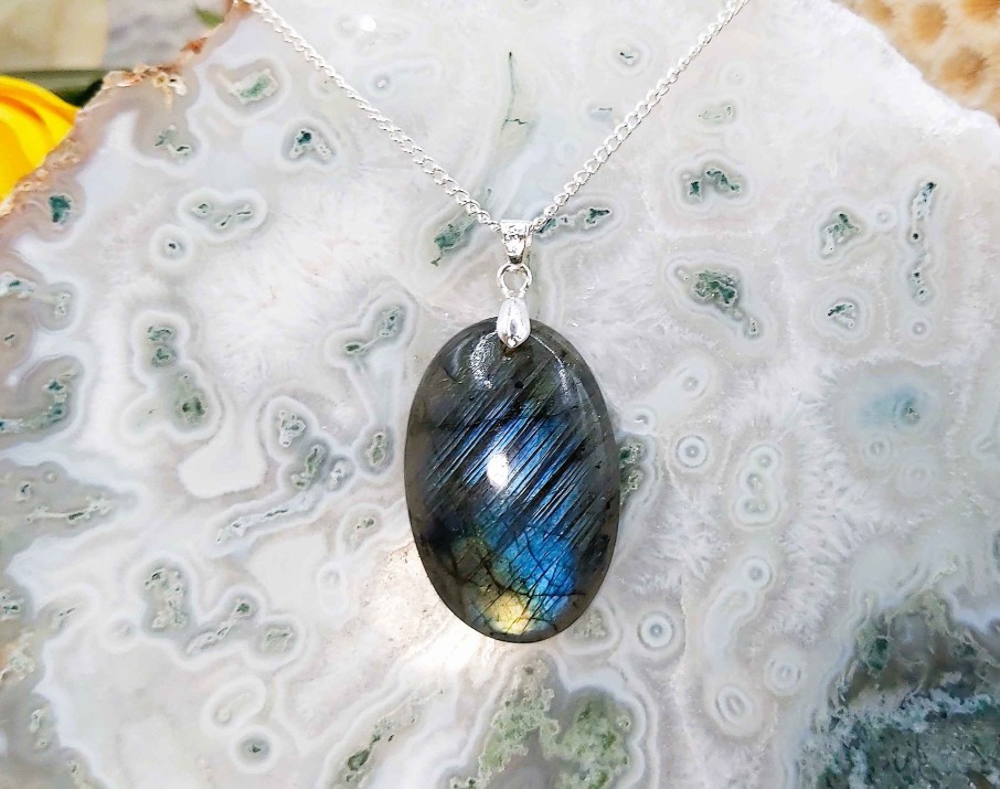 Colliers & Pendentifs reve de bijoux | Tr S Belle Labradorite Bleue