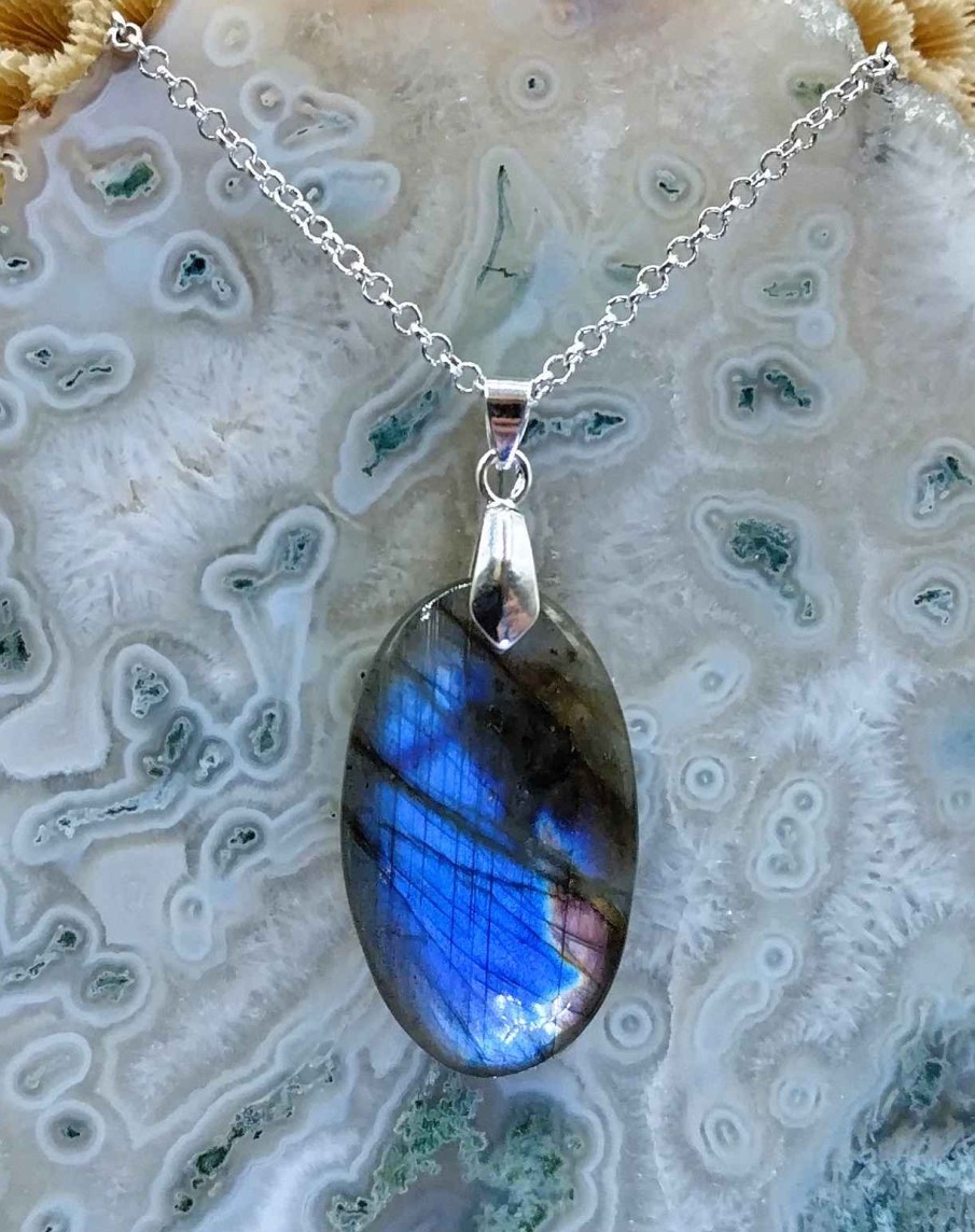 Colliers & Pendentifs reve de bijoux | Labradorite Bleue