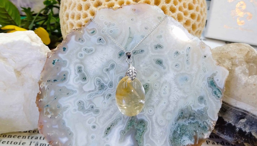 Colliers & Pendentifs reve de bijoux | Tr S Belle Citrine Naturelle