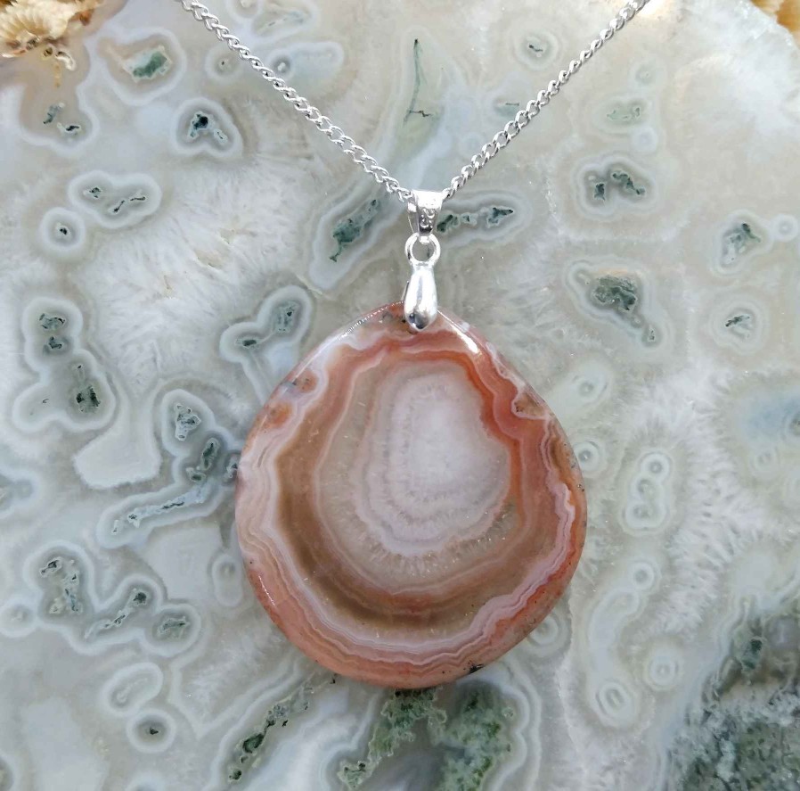 Colliers & Pendentifs reve de bijoux | Agate Du Botswana