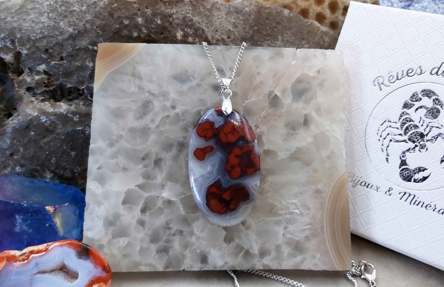 Colliers & Pendentifs reve de bijoux | Sensationnelle Agate Du Nouveau-Mexique