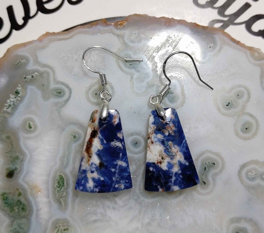 Boucles & Parures reve de bijoux | Boucles D'Oreilles - Sodalite