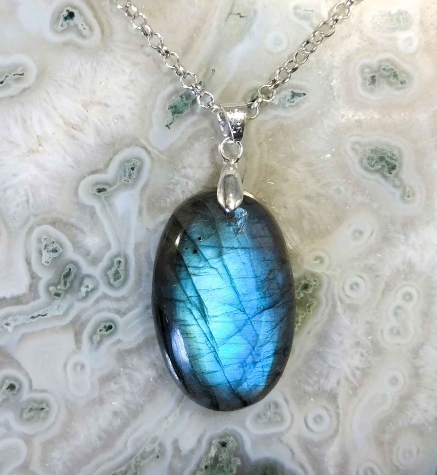 Colliers & Pendentifs reve de bijoux | Labradorite Bleue