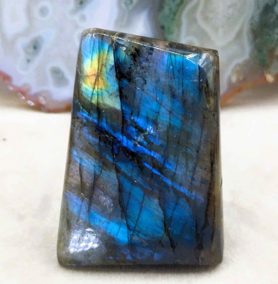 Pierres reve de bijoux | Grande Pierre Plate De Labradorite