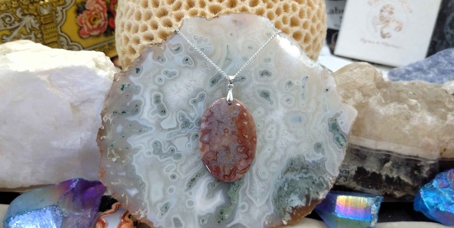 Colliers & Pendentifs reve de bijoux | Agate Crazy-Lace Du Mexique