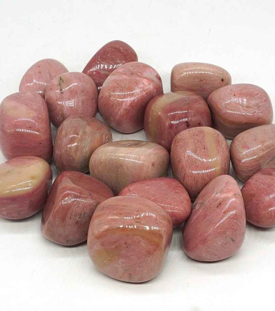 Pierres reve de bijoux | Pierres Roul Es Rhodonite Rose (Lot De 3 Pierres)