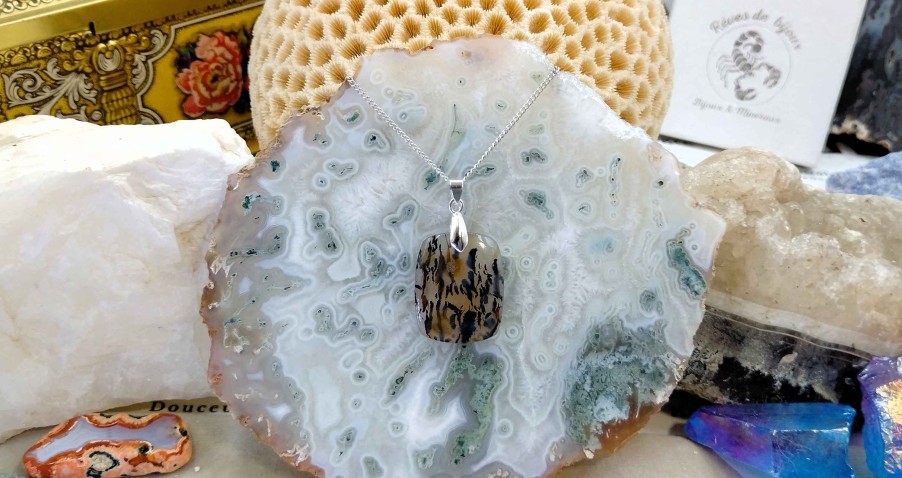 Colliers & Pendentifs reve de bijoux | Agate Du Montana