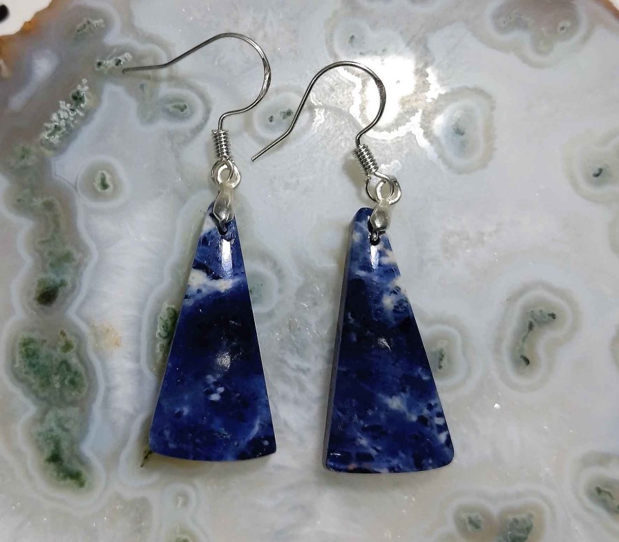 Boucles & Parures reve de bijoux | Boucles D'Oreilles - Sodalite