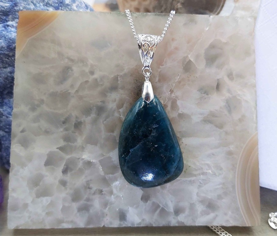 Colliers & Pendentifs reve de bijoux | Splendide Apatite Bleue