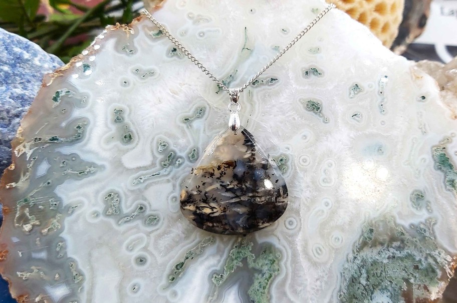 Colliers & Pendentifs reve de bijoux | Superbe Agate Dendritique