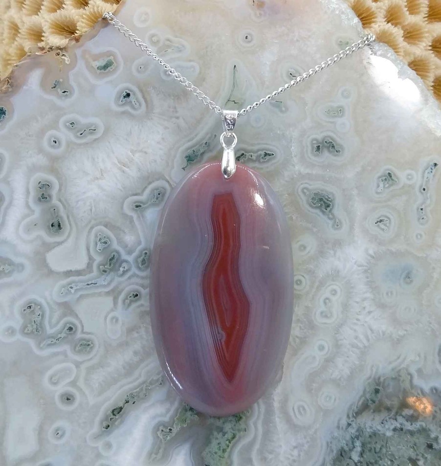 Colliers & Pendentifs reve de bijoux | Agate Du Botswana