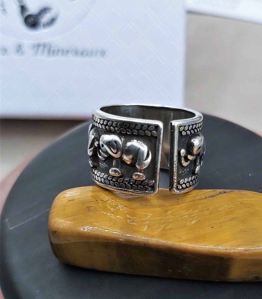 Bagues reve de bijoux | Bague El Phant En Argent Antique