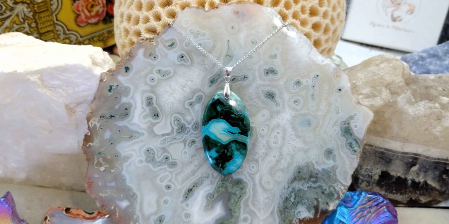 Colliers & Pendentifs reve de bijoux | Chrysocolle-Malachite