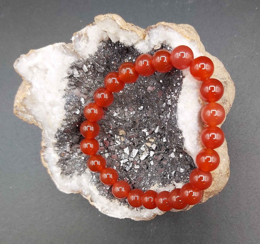 Bracelets reve de bijoux | Bracelet Perles Naturelles D'Agates Cornalines