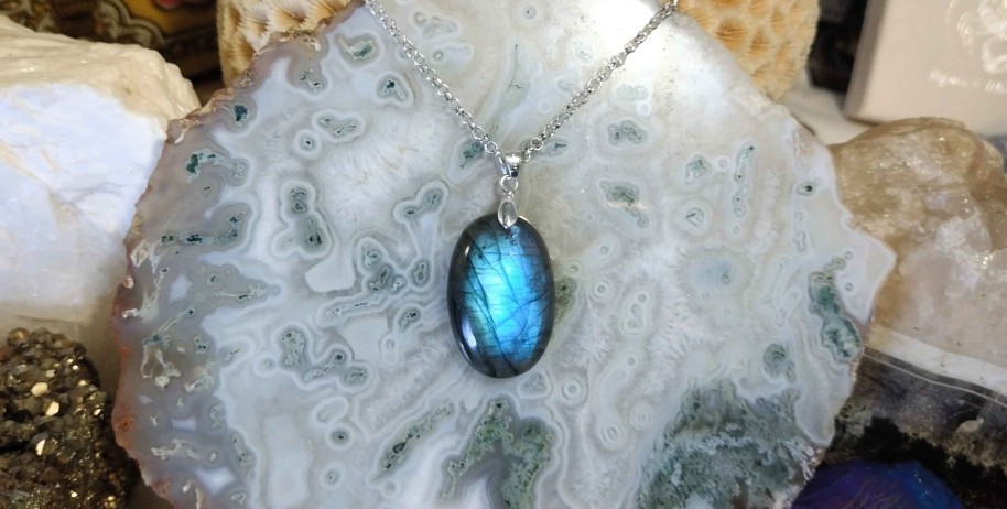 Colliers & Pendentifs reve de bijoux | Labradorite Bleue