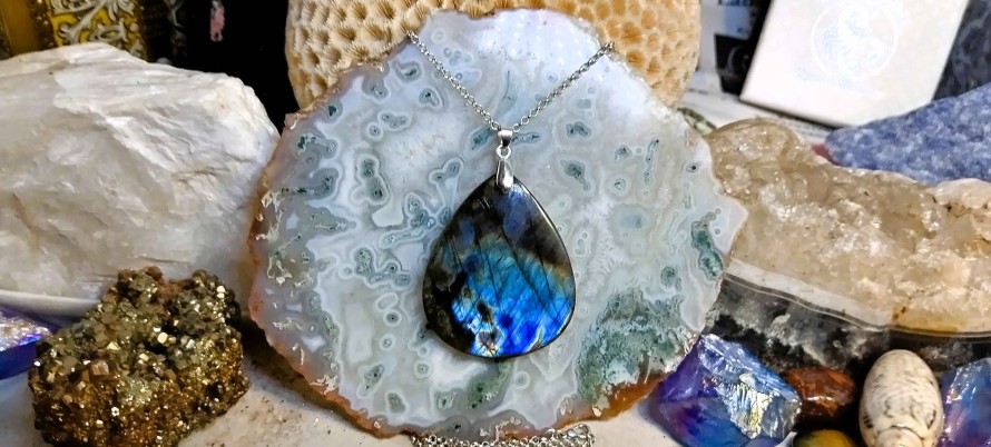 Colliers & Pendentifs reve de bijoux | Labradorite "Multi-Feux"