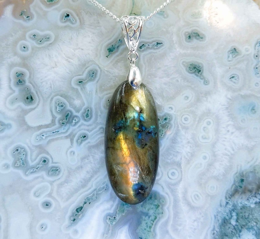 Colliers & Pendentifs reve de bijoux | Merveilleuse Labradorite "Multi-Feux"