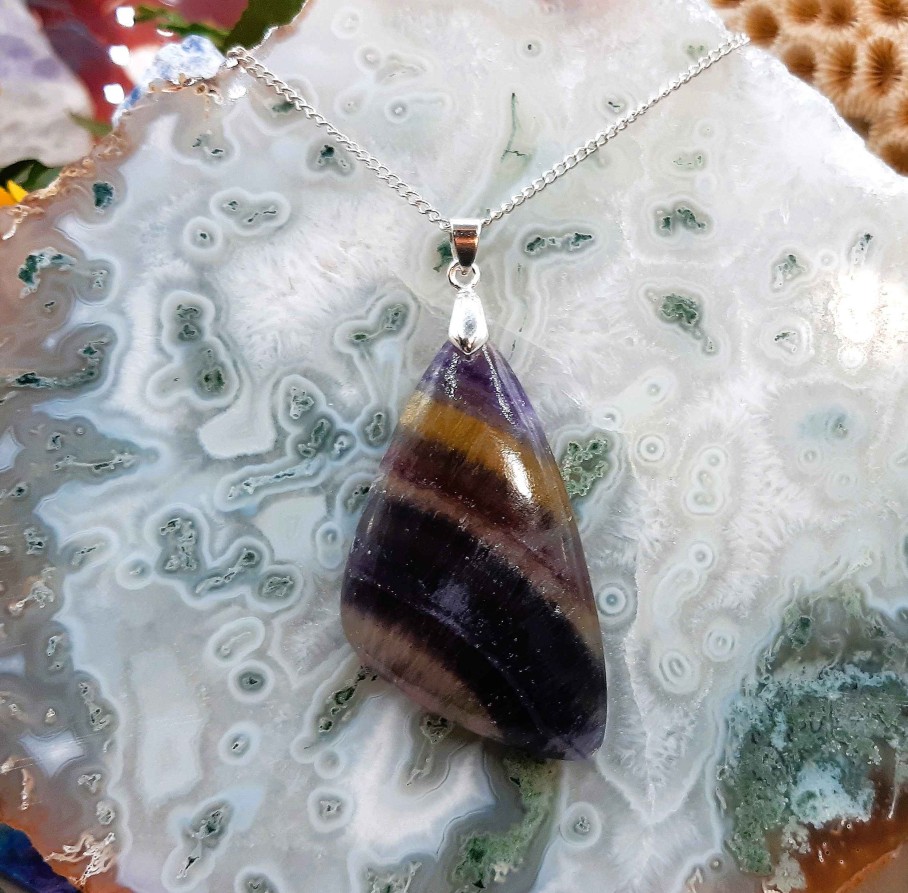 Colliers & Pendentifs reve de bijoux | Incroyable Fluorite Rainbow