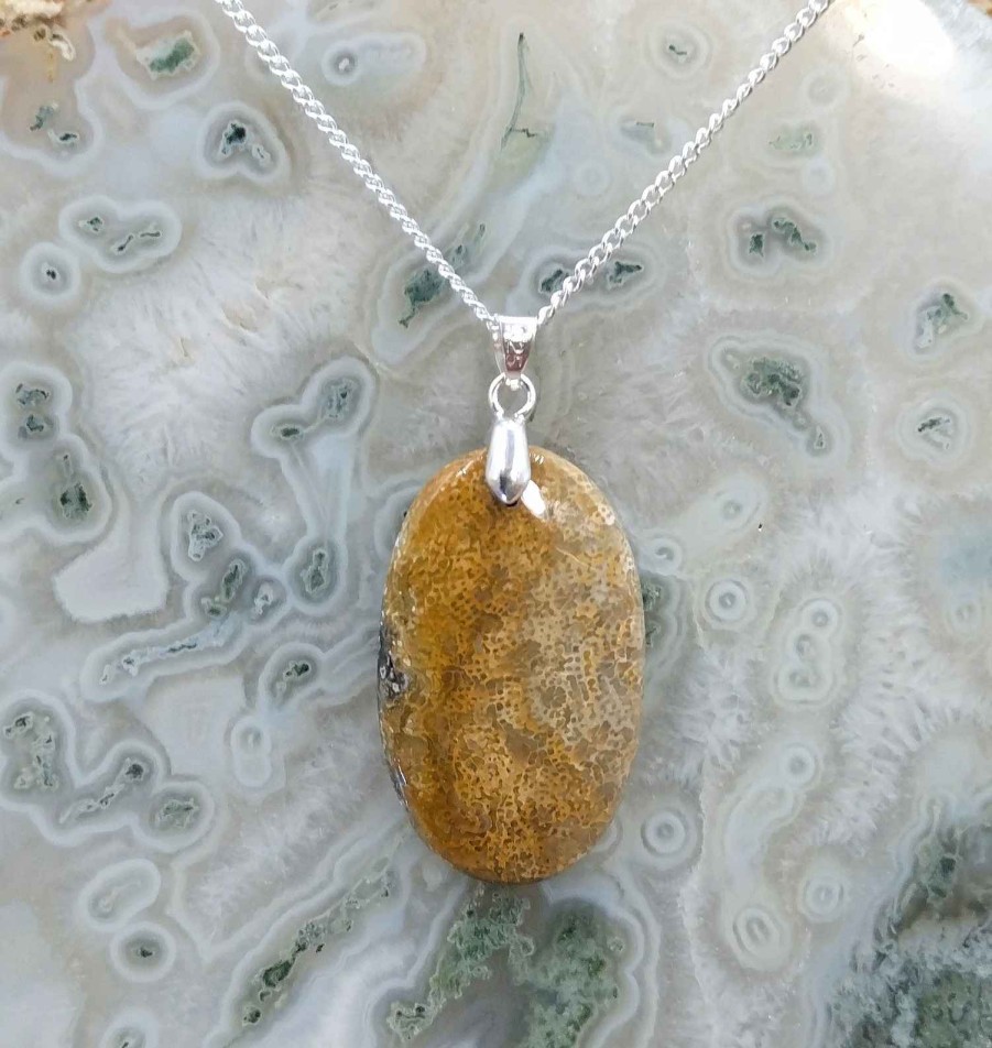 Colliers & Pendentifs reve de bijoux | Corail Fossile