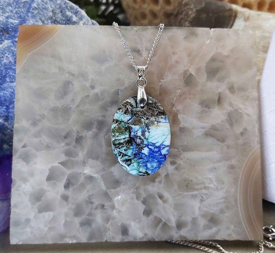 Colliers & Pendentifs reve de bijoux | Tr S Joli Pendentif Azurite