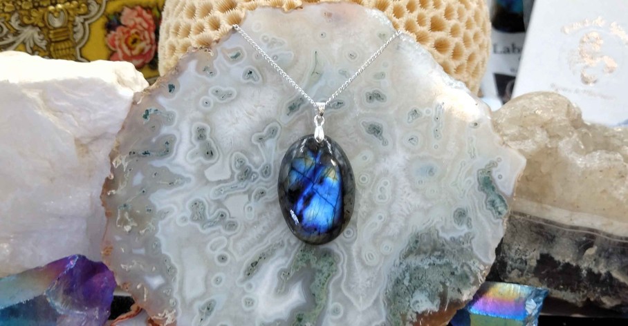 Colliers & Pendentifs reve de bijoux | Labradorite Bleue