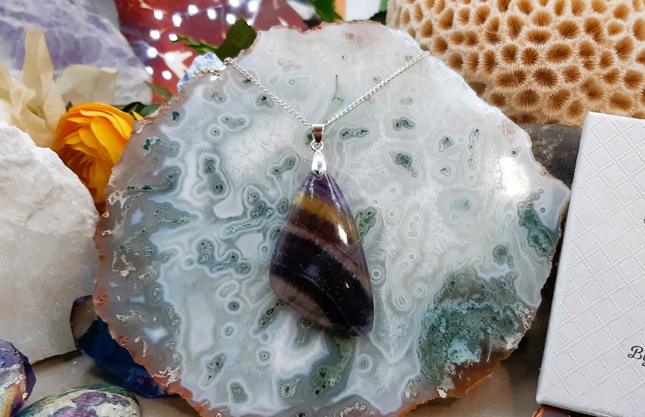 Colliers & Pendentifs reve de bijoux | Incroyable Fluorite Rainbow