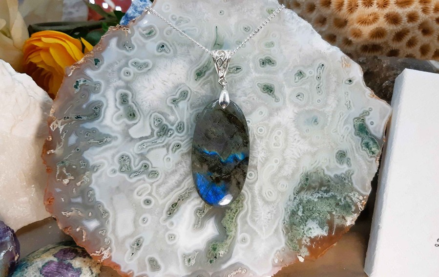 Colliers & Pendentifs reve de bijoux | Fascinante Labradorite Bleue