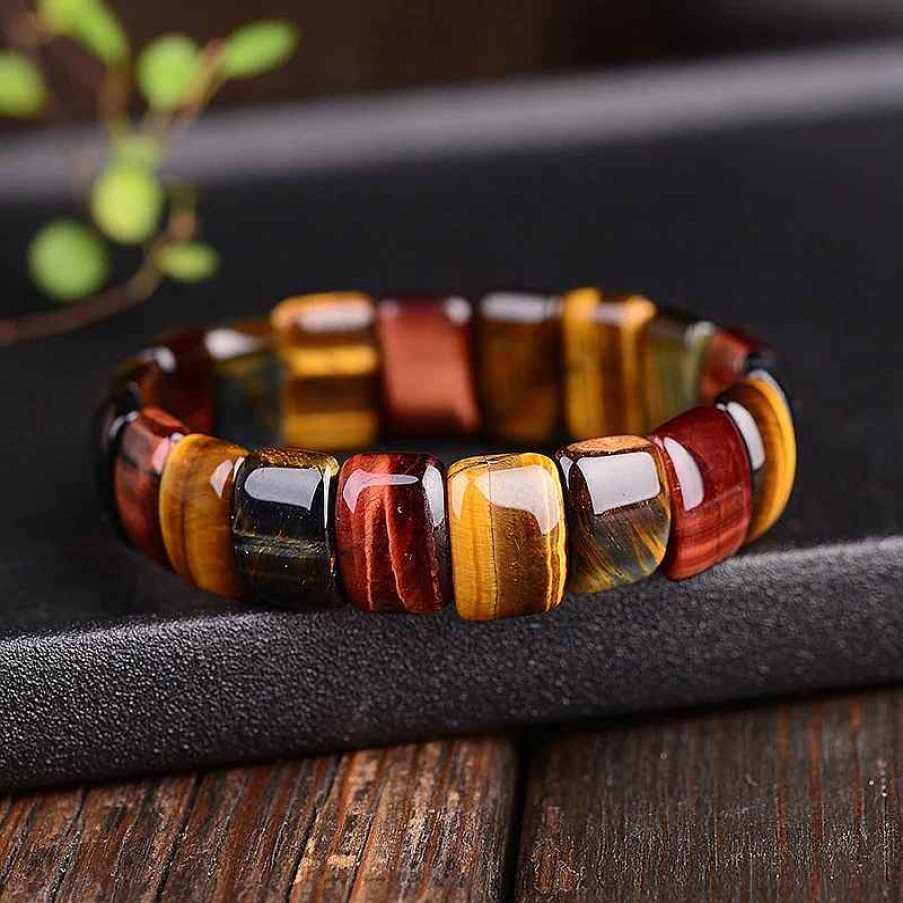 Bracelets reve de bijoux | Bracelet Il De Tigre - Pierres Naturelles