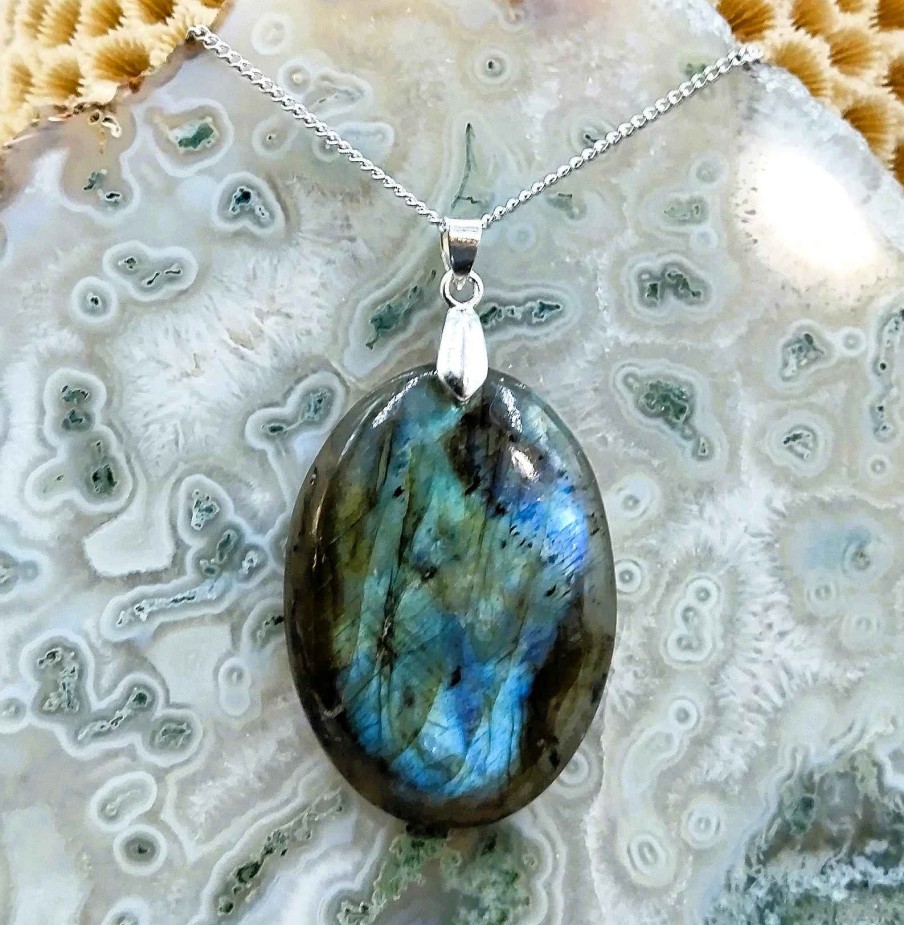 Colliers & Pendentifs reve de bijoux | Labradorite "Multi-Feux"