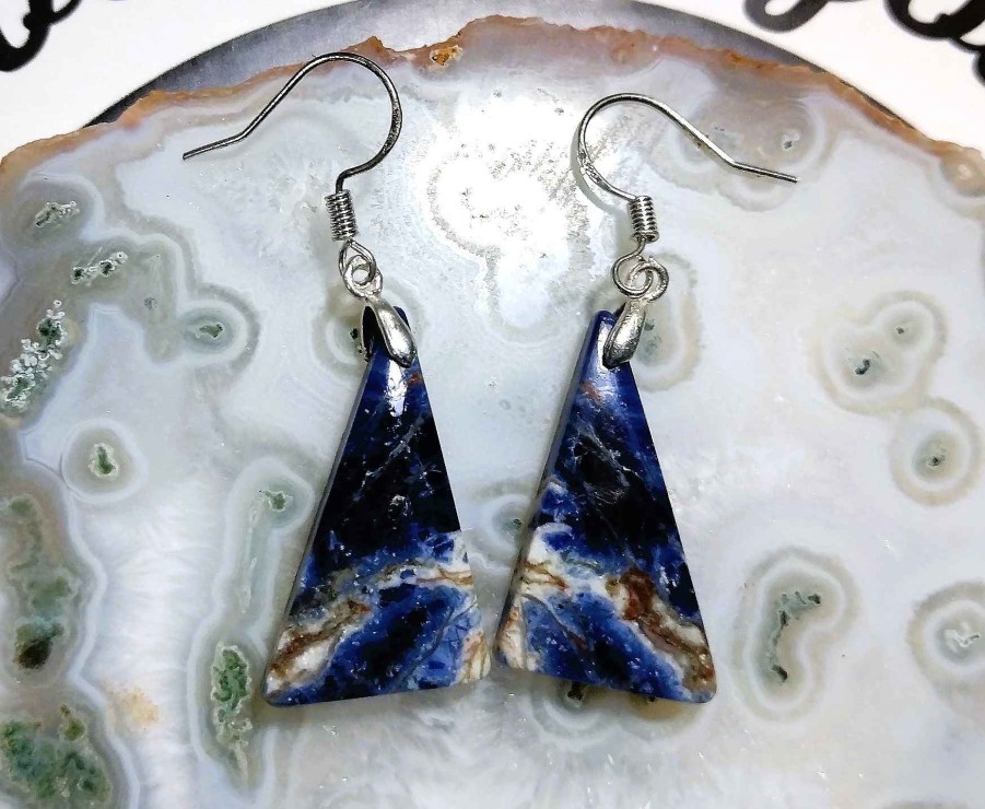 Boucles & Parures reve de bijoux | Boucles D'Oreilles - Sodalite