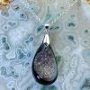 Colliers & Pendentifs reve de bijoux | Agate Noire "Druzy"