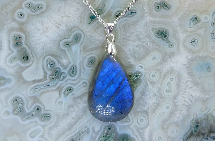 Colliers & Pendentifs reve de bijoux | Labradorite Bleue