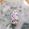 Colliers & Pendentifs reve de bijoux | Grande Tourmaline Rose (Rubellite) Sur Calcite Blanche